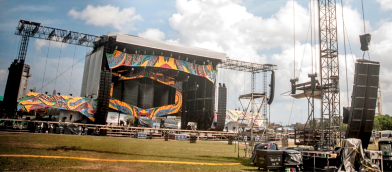 Todo listo para el concierto The Rolling Stones en la Habana. Foto: Agencia de Prensa