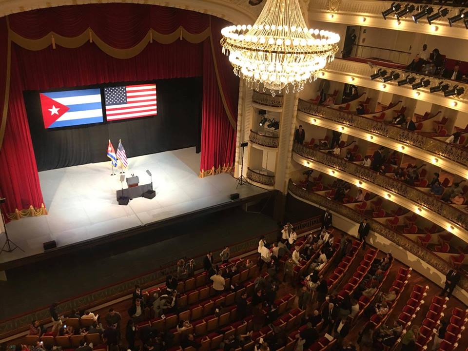 discurso Gran teatro de la habana Obama