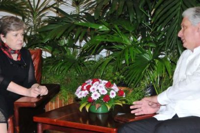 Recibe Miguel Díaz-Canel a Secretaria Ejecutiva de la CEPAL