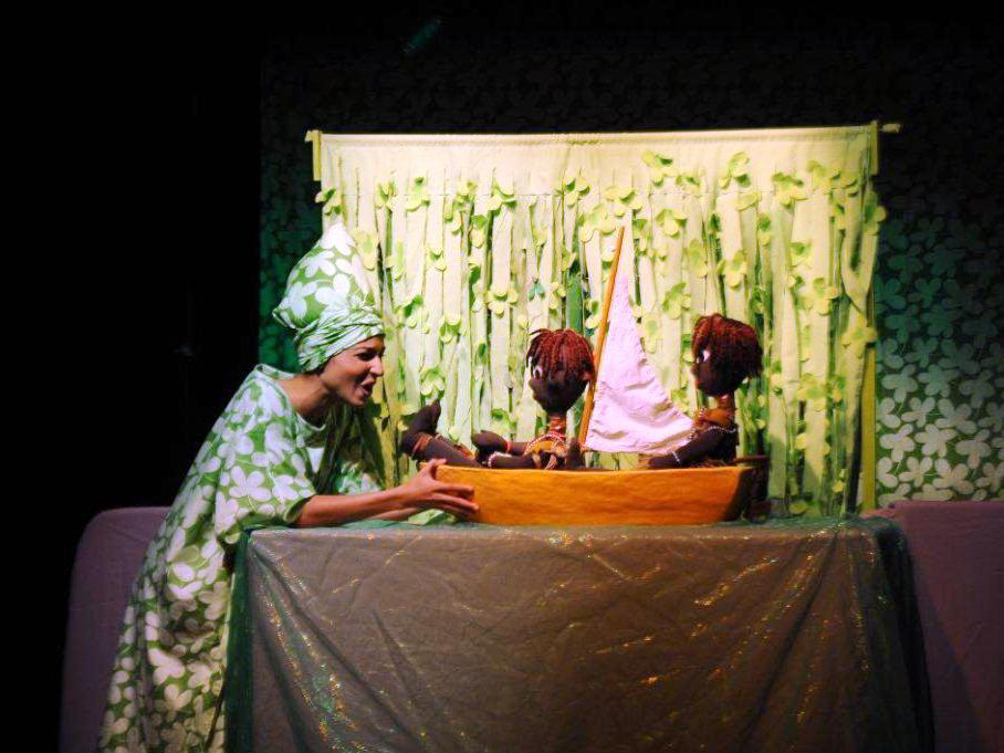 Puesta en escena Para dormir a unos Ibeyis. | foto: Tomada de Cubarte (www.cubarte.cult.cu)