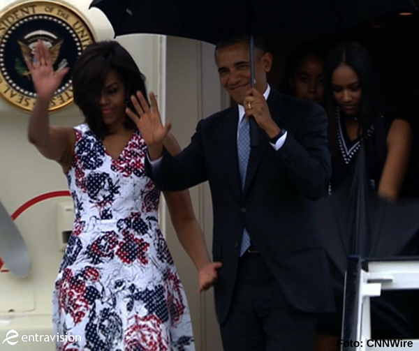 llega Obama con Michelle
