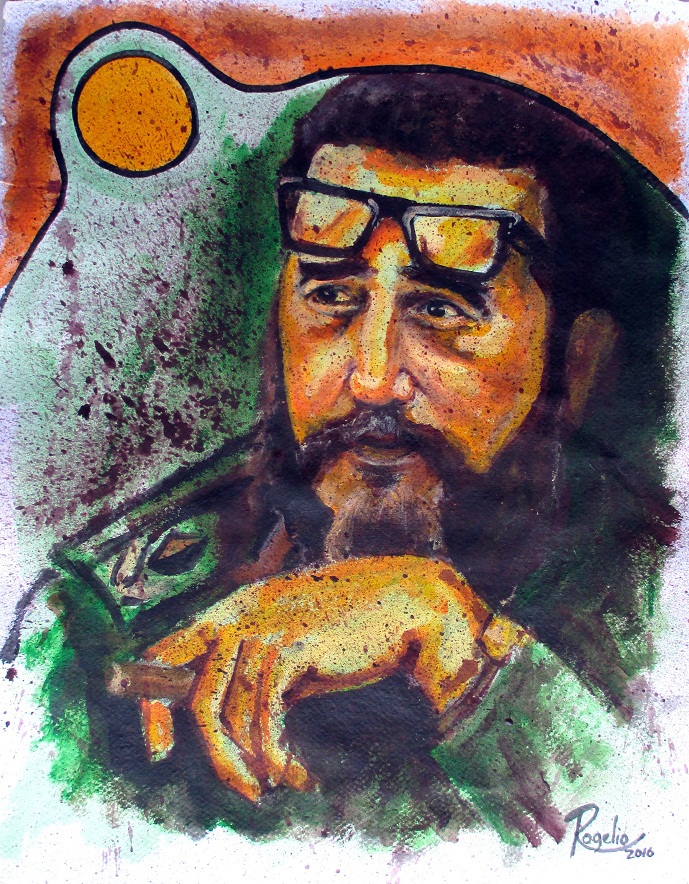 pintura de Fidel Castro