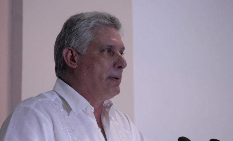 Miguel Díaz- Canel Bermúdez, miembro del Buró Político del Partido y Primer Vicepresidente de los consejos de Estado y de Ministros . Foto: Agustín Borrego