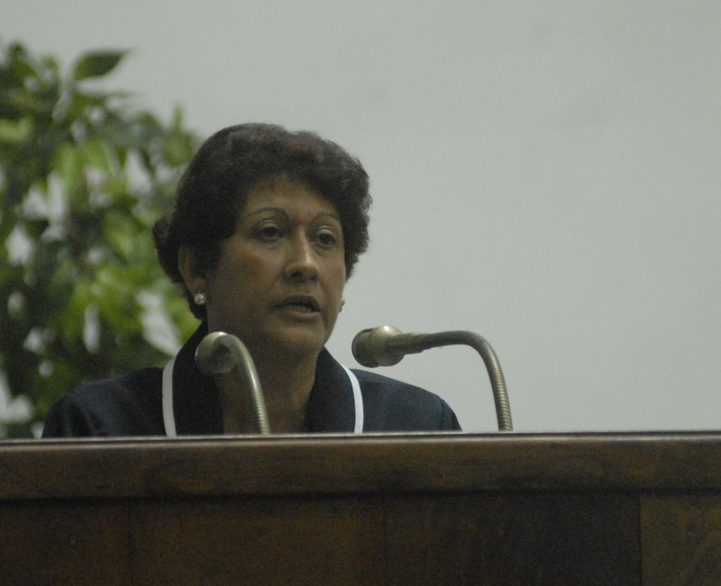 Un llamado a pensar y a trabajar de forma colectiva en función de elevar la calidad de la educación en el próximo período lectivo realizó este viernes la titular de Educación Ena Elsa Velázquez Cobiella. Foto: Agustín Borrero