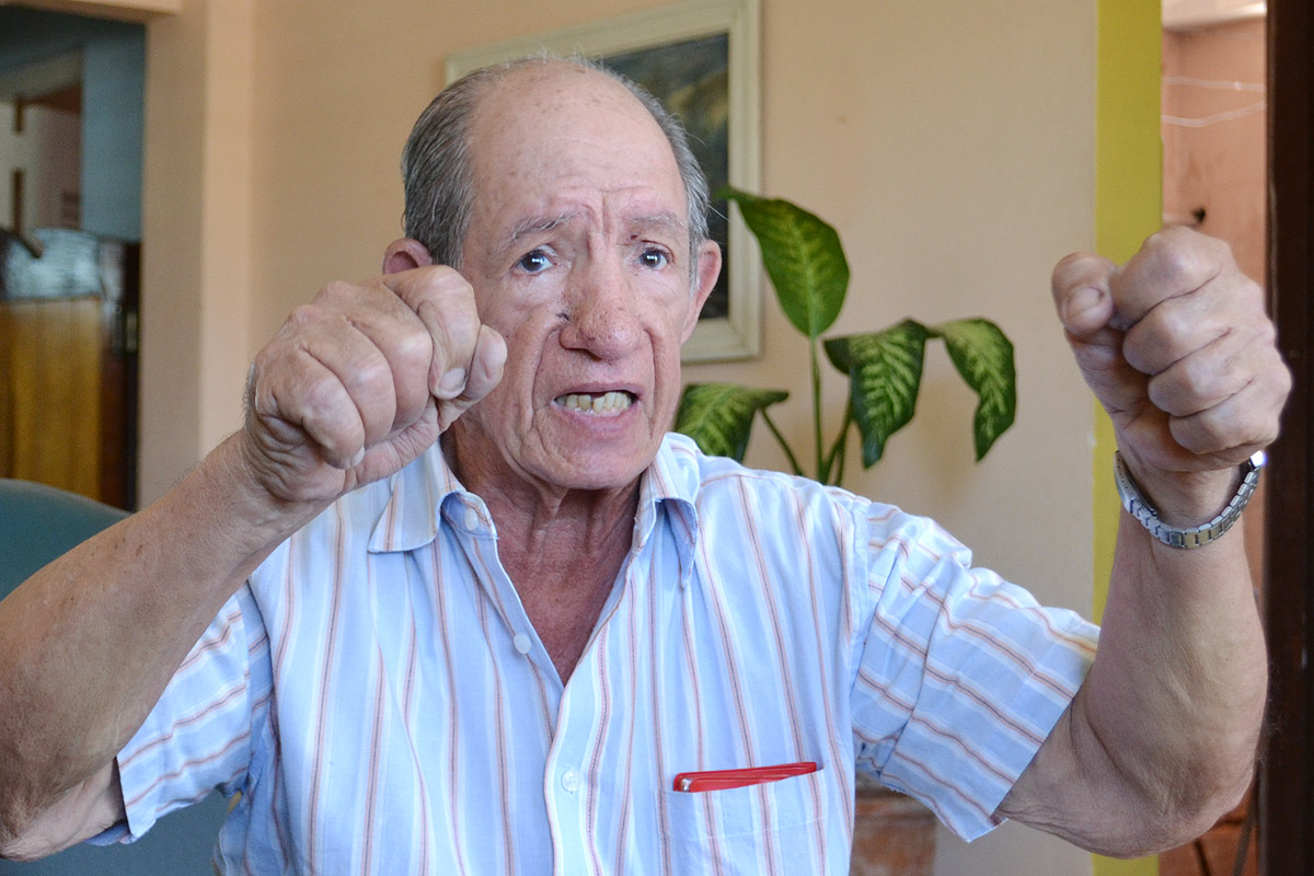 “(…) ni aun cuando me tiraron el rocket, pensé que me podrían matar. Eso nunca pasó por mi mente; lo único que tenía en ella era tumbar aquellos aviones”, afirma Antonio Ramón Beltrán González. Foto: Eddy Martin