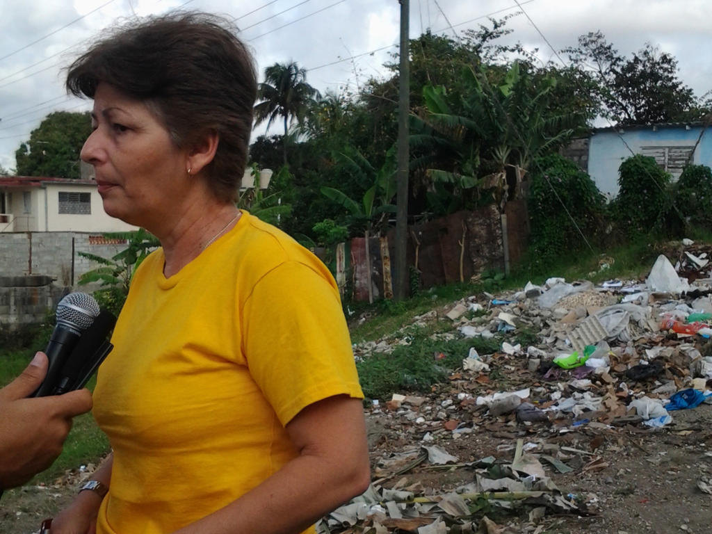 La directora de Comunales de la provincia reconoció que aunque la recogida de vertederos es el objetivo principal de Comunales, la rapidez con que se realiza aún es discreta. Foto: Raiza Medina