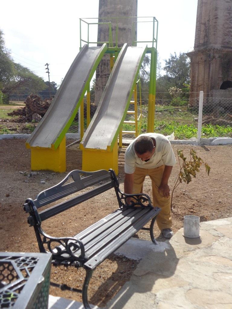 Tres parques infantiles recibieron reparaciones capitales en los distintos asentamientos. Foto: Elisdany López Ceballos