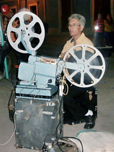 Domingo Leyva, natural de Velasco, lleva toda la vida dedicada al séptimo arte. Foto: Juan Carlos Pérez