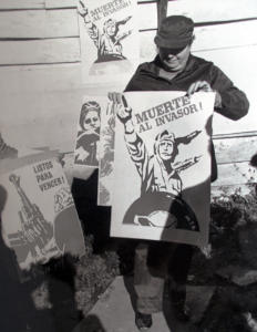 En los días de Girón elaboraron propaganda exhortando a derrotar al enemigo invasor.Fotocopia: Heidy López Figueroa