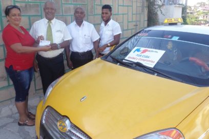 Taxista de talla extra