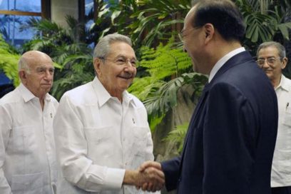Raúl receives Sun Zhengcai, member of the Communist Party of China’s Political Bureau