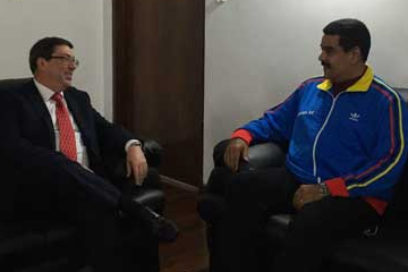 Recibió  Nicolás Maduro a canciller cubano
