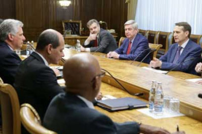 Líder parlamentario resalta relaciones estratégicas de Rusia y Cuba