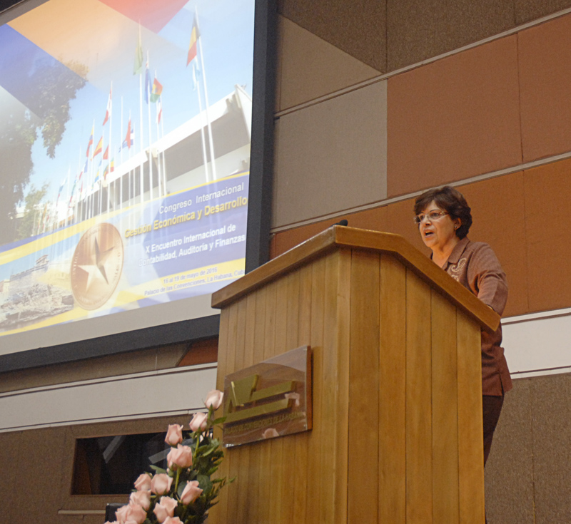 Lina Pedraza, ministra de Finanzas y Precios. Foto: Agustín Borrego Torres