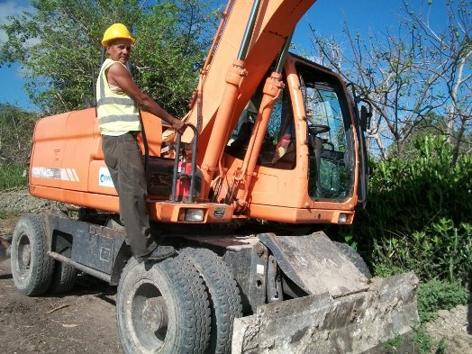 Esteban Rodríguez Gutiérrez, operador de equipos pesados. Foto: Jorge Pérez