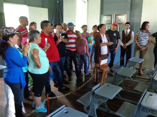 En la escuela rural de Birán, donde estudió Fidel. Foto: Manuel Valdés
