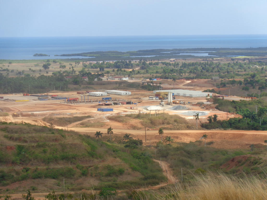 Vista de las obras del Proyecto minero-metalúrgico Castellanos, ubicado en Santa Lucía, Pinar del Río.