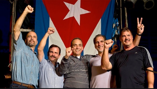 Los cinco héroes cubanos. Foto: Tomada de www.radiorebelde.cu