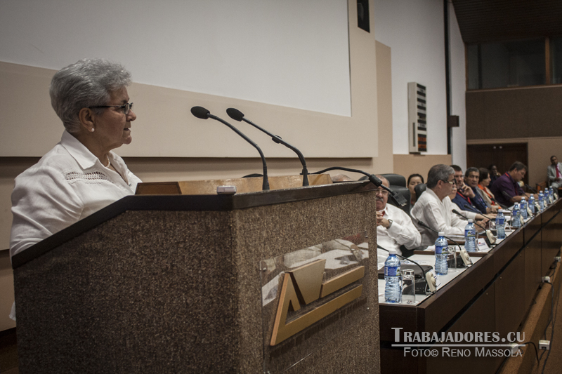 Gladys Bejerano Portela, vicepresidenta del Consejo de Estado y Contralora General de la República.