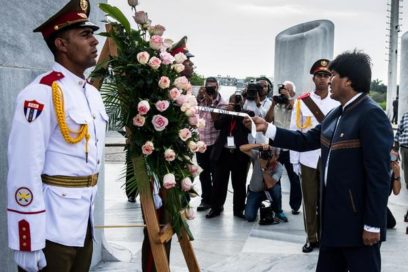 Homenaje del presidente boliviano a José Martí