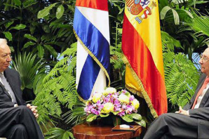 Presidente cubano Raúl Castro recibió a canciller español