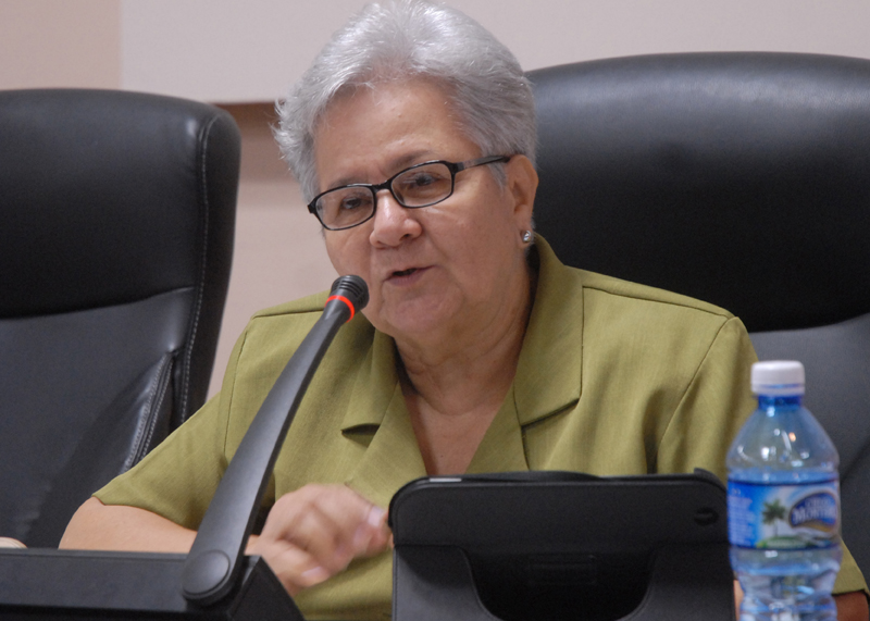 Contralora General de la República de Cuba, Gladys Bejerano Portela. Foto: Agustín Borrego Torres