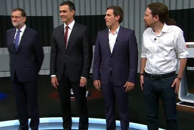 : El próximo domingo serán las Elecciones Generales de España, de ellas podría salir un gobierno que nombraría presidente a alguno de los principales candidatos: sus principales candidatos son Mariano Rajoy (PP), Pedro Sánchez (Psoe), Albert Rivera (C´s) y Pablo Iglesias (coalición Unidos Podemos),