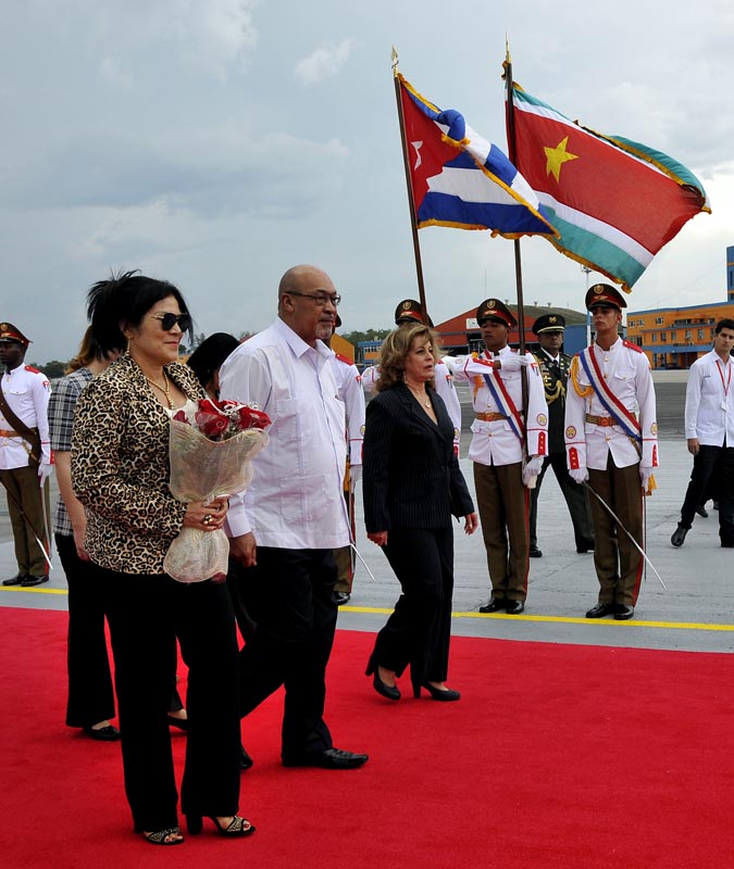 Presidente de Suriname Sr Desiré Delano. Foto: José Rodríguez Robleda