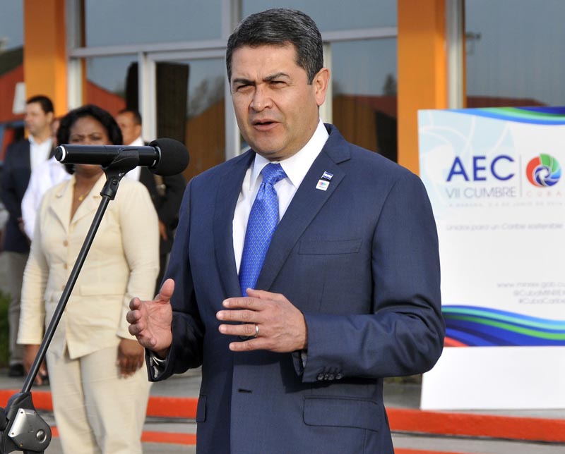 Presidente de Honduras, Sr Juan Orlano Hernández. Foto: José Rodríguez Robleda