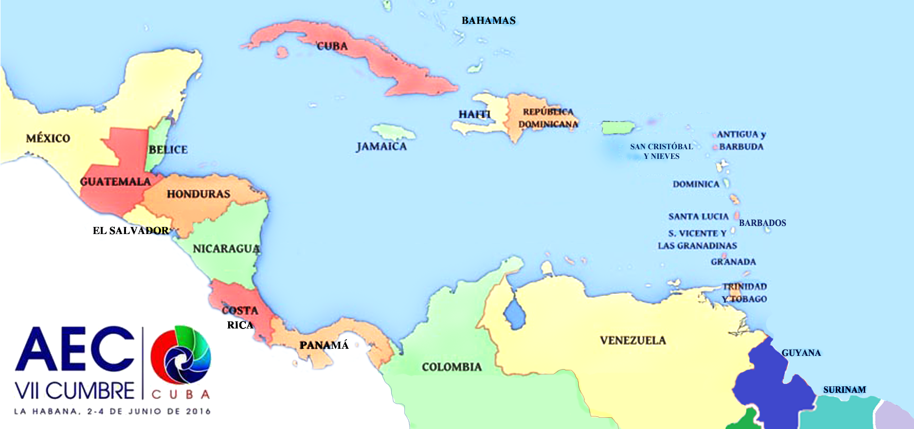 VII Cumbre Asociacion de Estados del Caribe Junio 2016VII Cumbre Asociacion de Estados del Caribe. La Habana. Cuba. Junio 2 al 4, 2016