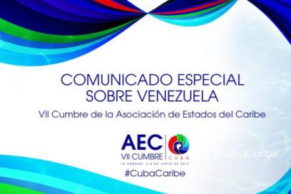 Comunicado Especial sobre Venezuela