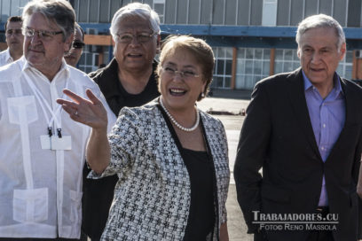 Arribó a Cuba presidenta Michelle Bachellet