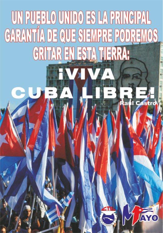 Cartel diseñado con motivo de la última celebración del Primero de Mayo.