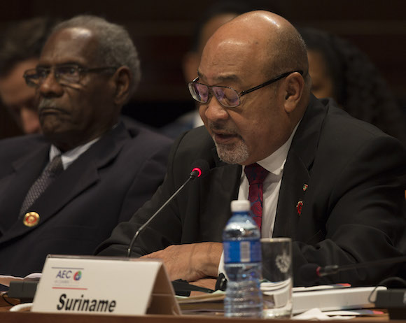 presidente de Surinam, Desiré Delano Bouterse
