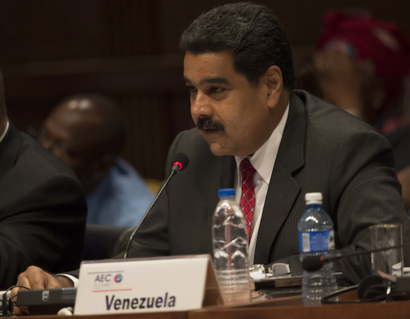 Nicolás Maduro interviene en la Cumbre de la AEC. Foto: Ismael Francisco/ Cubadebate