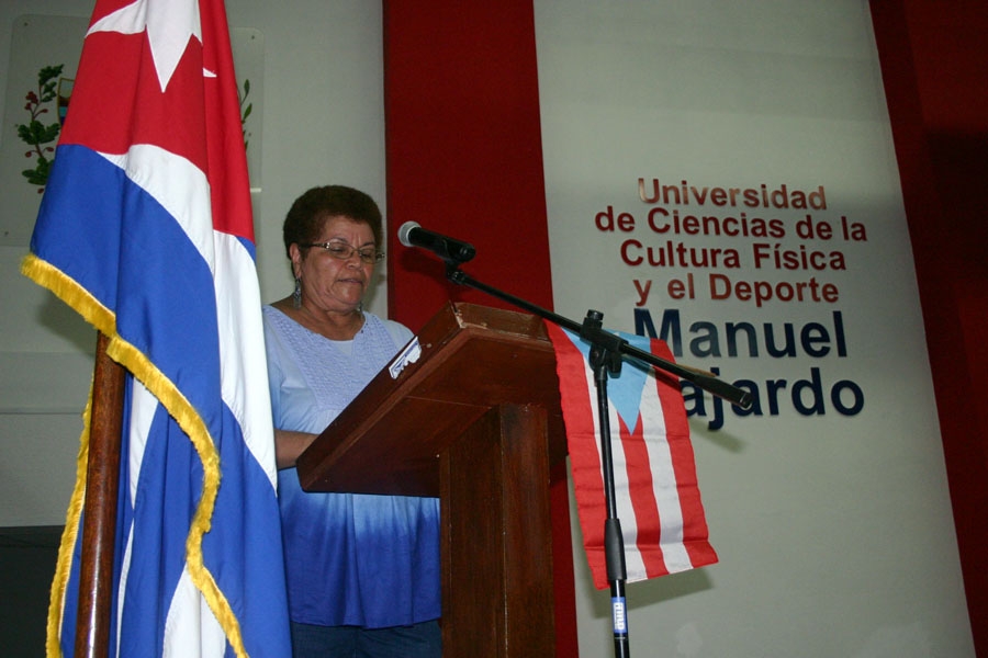. Milagros Rivera, titular del Comité de Solidaridad con Cuba en Puerto Rico. Foto: César A. Rodríguez