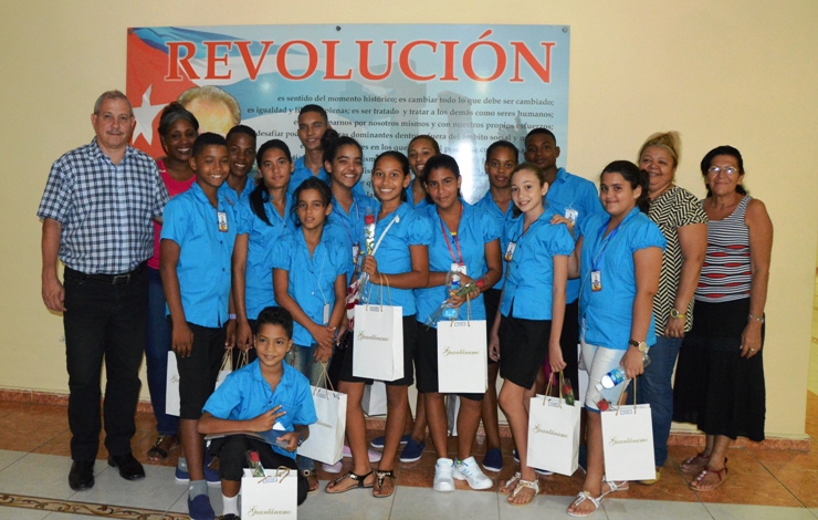 Delegación pioneril guantanamera. Foto: Rodny Alcolea