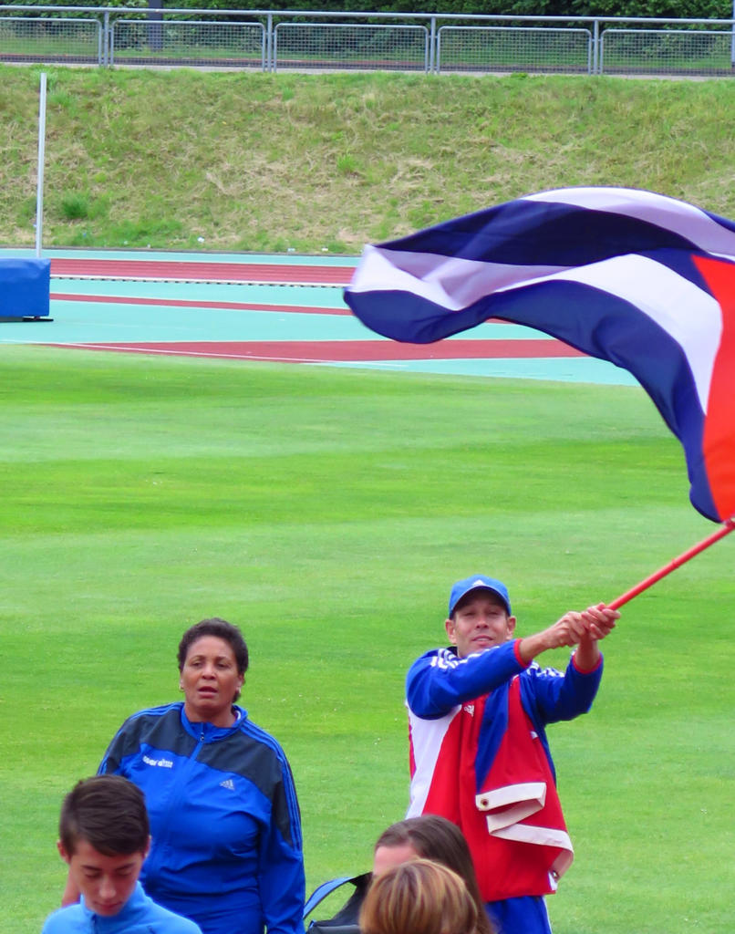 La bandera ondeó en Essen.