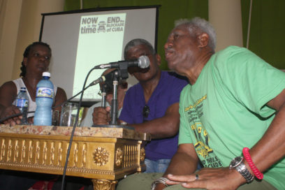 Nuestra lucha es contra el bloqueo, dicen caravanistas de EE.UU.