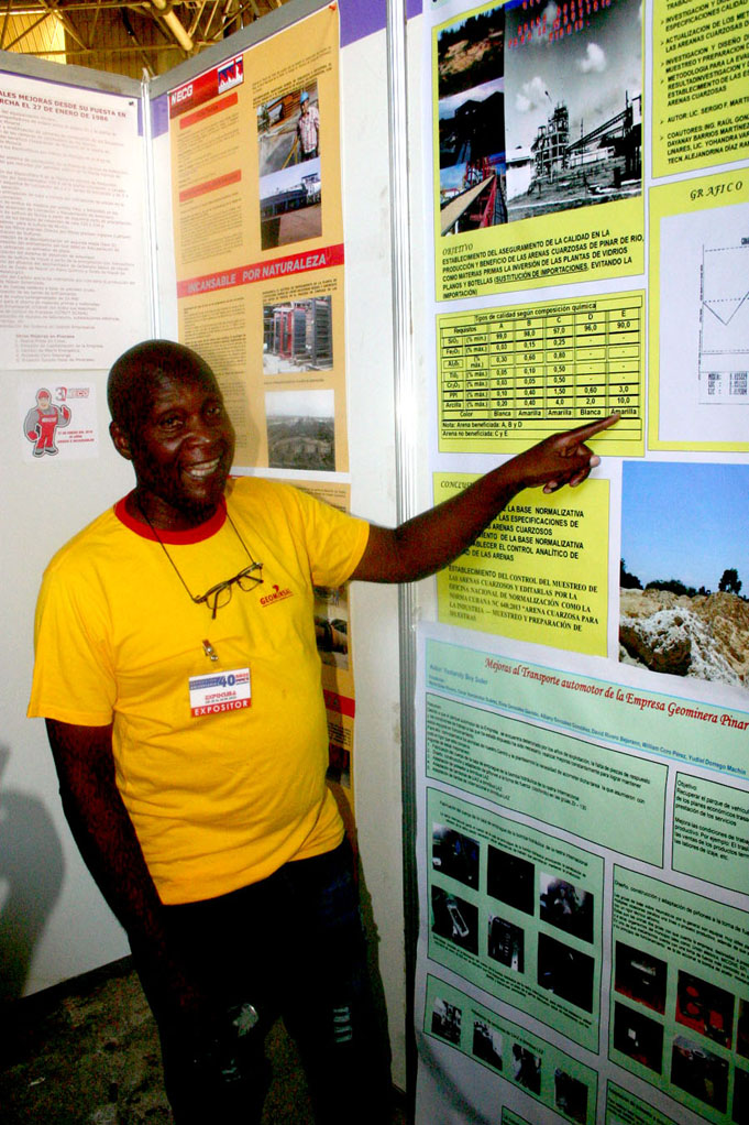 Según explicó el especialista Sergio Martínez Miranda, desde hace dos años se aplican estos pasos en los que participaron otros coautores de este trabajo presentado en la Exposición Aniversario 40 de la Anir. Foto: César A. Rodríguez