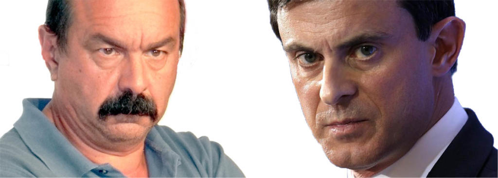 La historia política ha enfrentado a dos figuras de origen español en esta crisis, el primer ministro Manuel Valls, y Philippe Martínez, secretario general de la Confederación General del Trabajo (CGT), la mayor organización sindical de Francia.