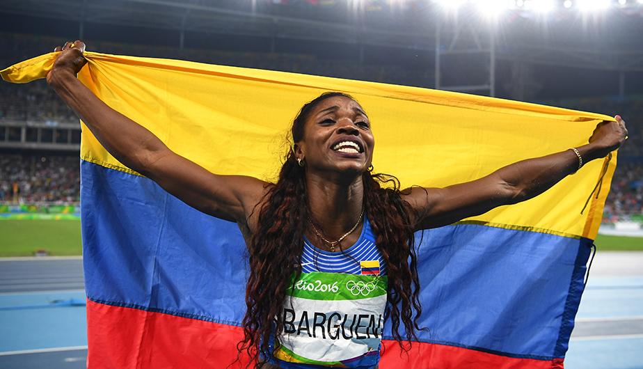 Caterine Ibargüen, campeona olímpica en Río de Janeiro, y entrenada por cubanos.