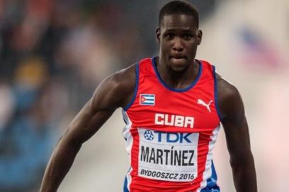 Lázaro Martínez, octavo en salto triple