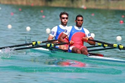 Sin opciones en doble par de remos cortos