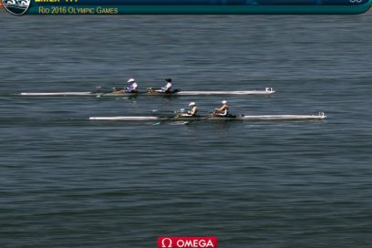 Fuera de las semis el doble par de remos cortos peso ligero