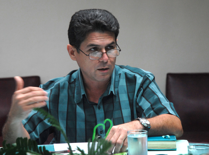 Alfredo Vázquez Pérez, jefe del departamento de asuntos económicos de la CTC. Foto: Agustín Borrego Torres