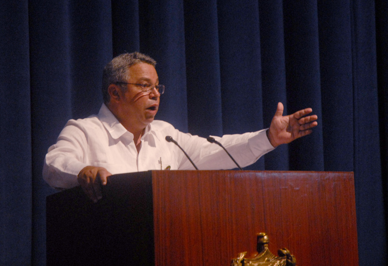 En las palabras centrales, Guilarte De Nacimiento recordó que la creación de este sindicato el 19 de septiembre de 1971 significó parte de un proceso político de extraordinaria importancia para el país. Foto: Agustín Borrego Torres