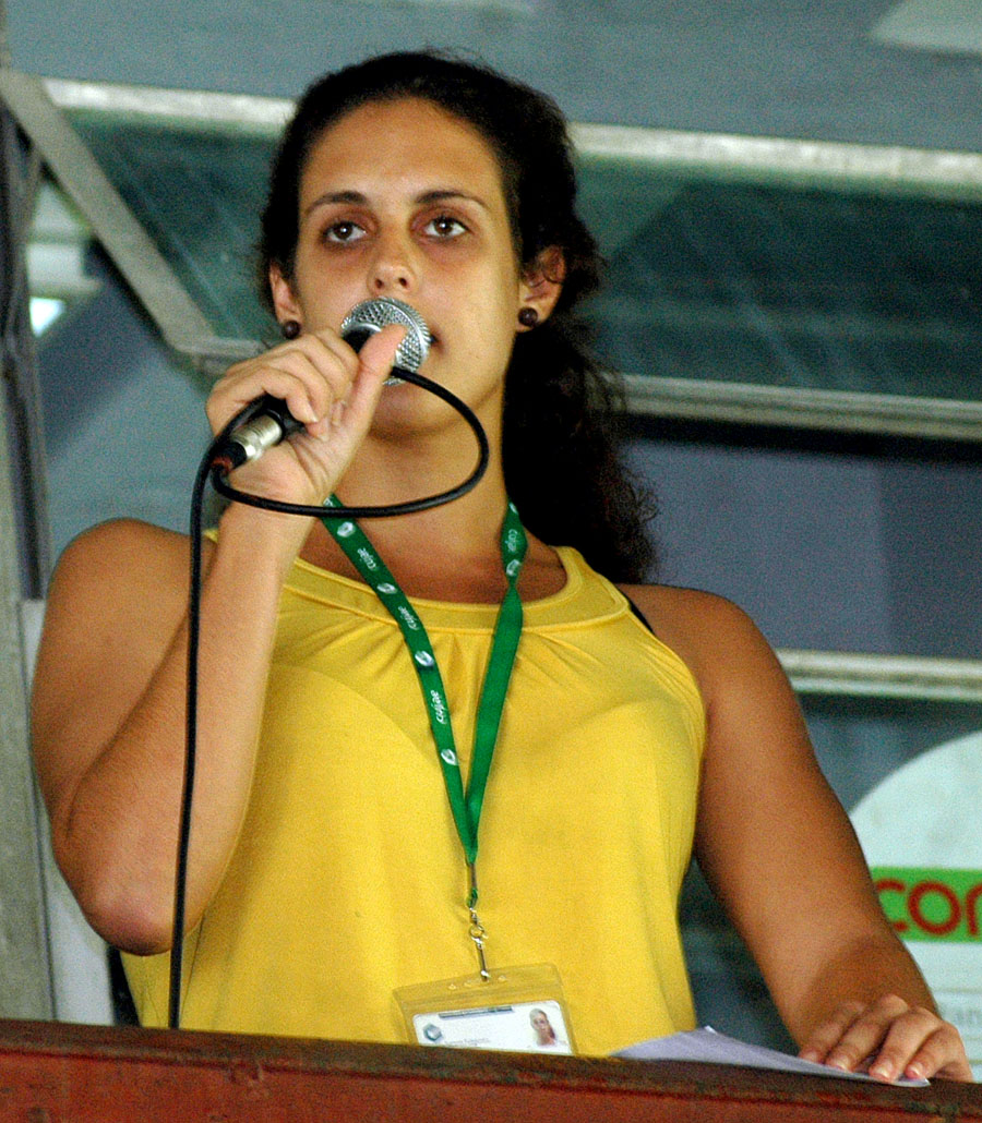 Janett Rodriguez Acosta, Presidenta de la FEU de la Facultad de Ingeniería Industrial. Foto: César A. Rodríguez