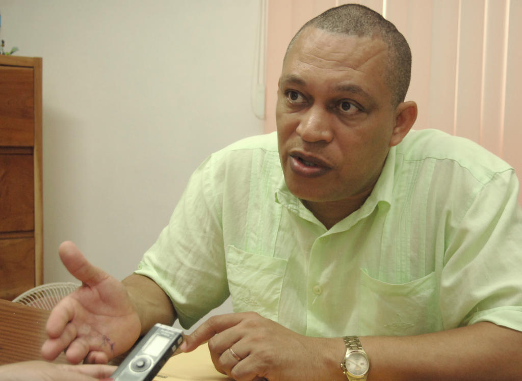 Ismael Drullet Pérez, secretario general del Sindicato Nacional de Trabajadores de la Educación, la Ciencia y el Deporte. Foto: Heriberto González Brito 