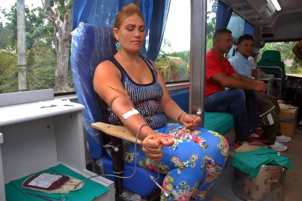 Las donaciones de sangre se cometieron también en los consejos populares rurales. Foto: Las donaciones de sangre se cometieron también en los consejos populares rurales